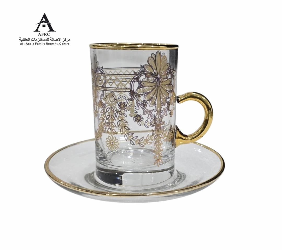 Experience Luxury: Canba Saray Gold 18-Piece Istikana & Cawa Cup Set